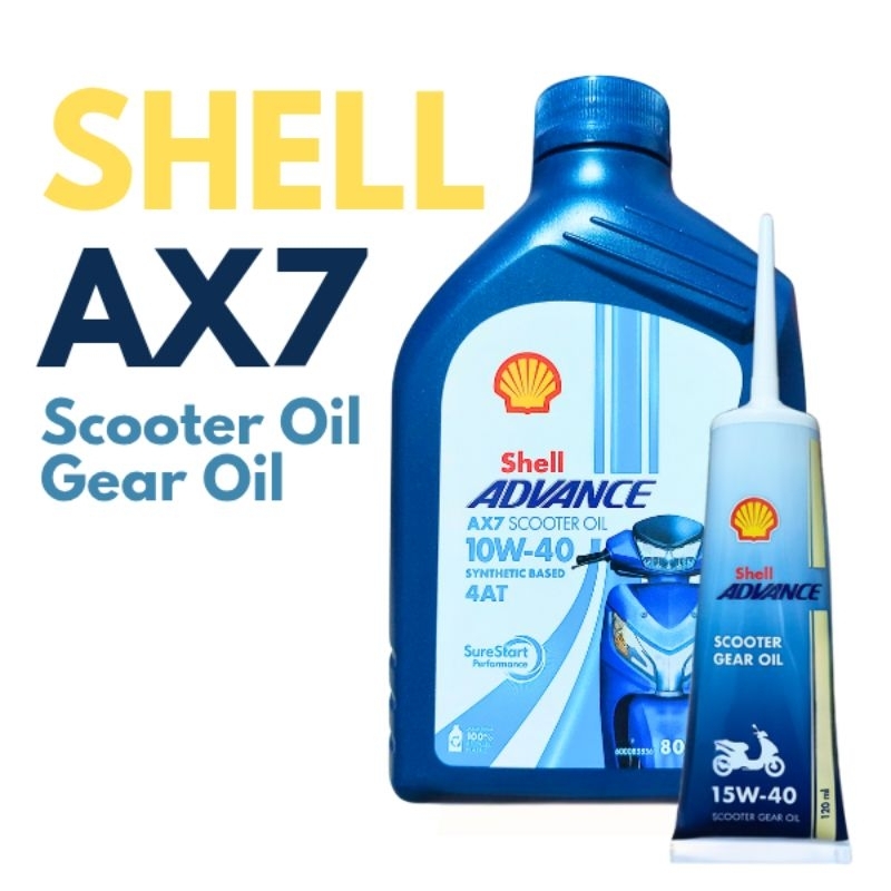 Shell Advance Ax7 10W 40 Scooter Oil and Gear Oil | Shopee Philippines