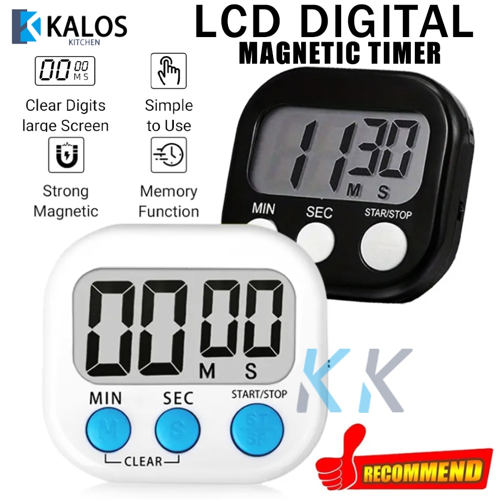 Multi-Function LCD Digital Timer Cooking Timer For Kitchen Classroom ...