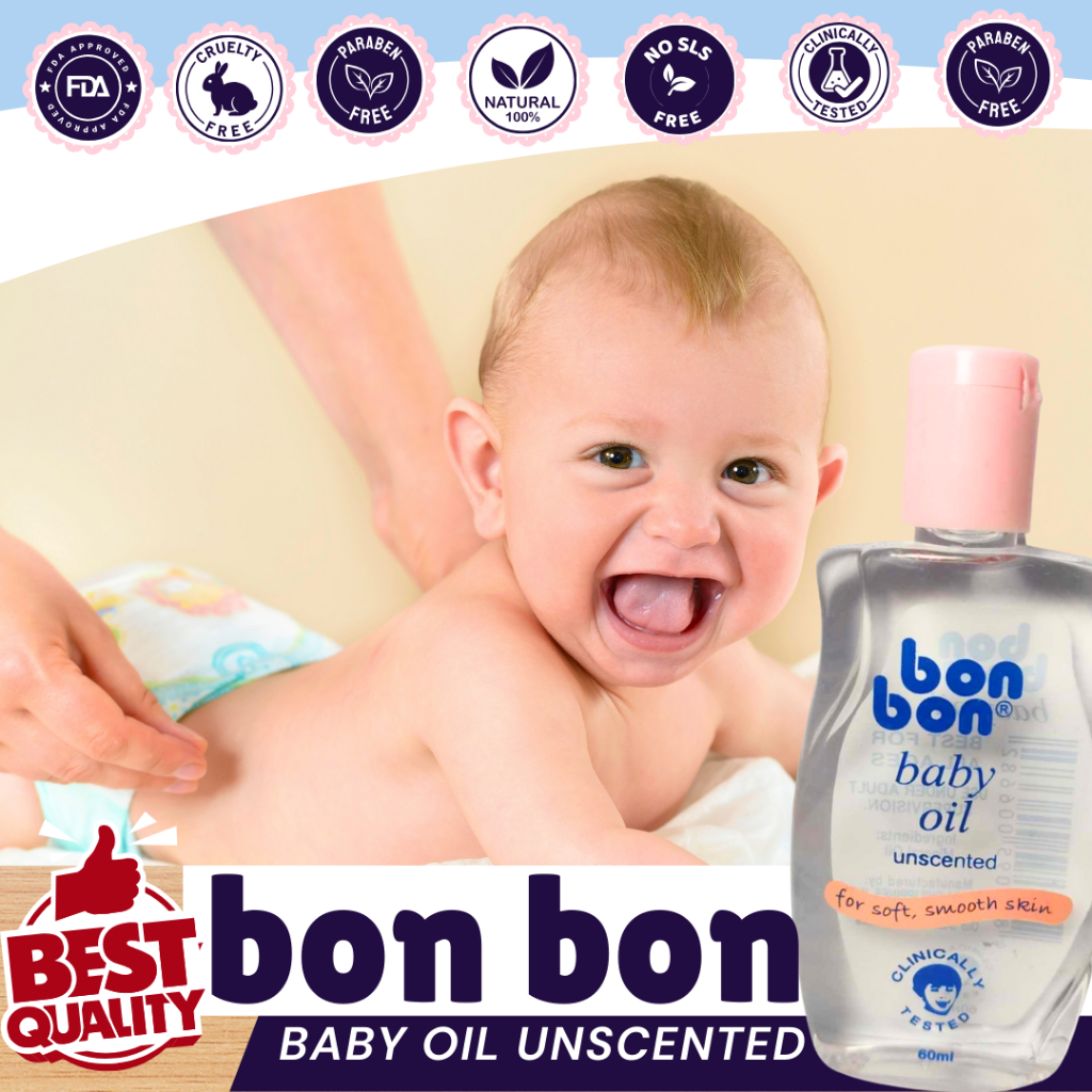 60 ml BON BON BABY OIL-pc | Shopee Philippines