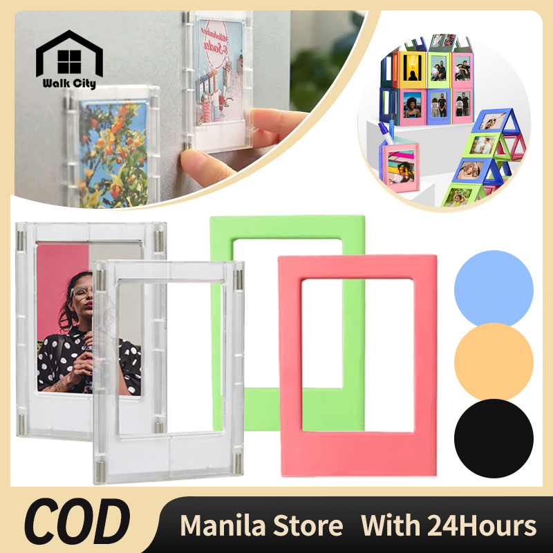 Versatile 3inch ABS Colorful Magnetic Photo Frame for Polaroid Photo ...