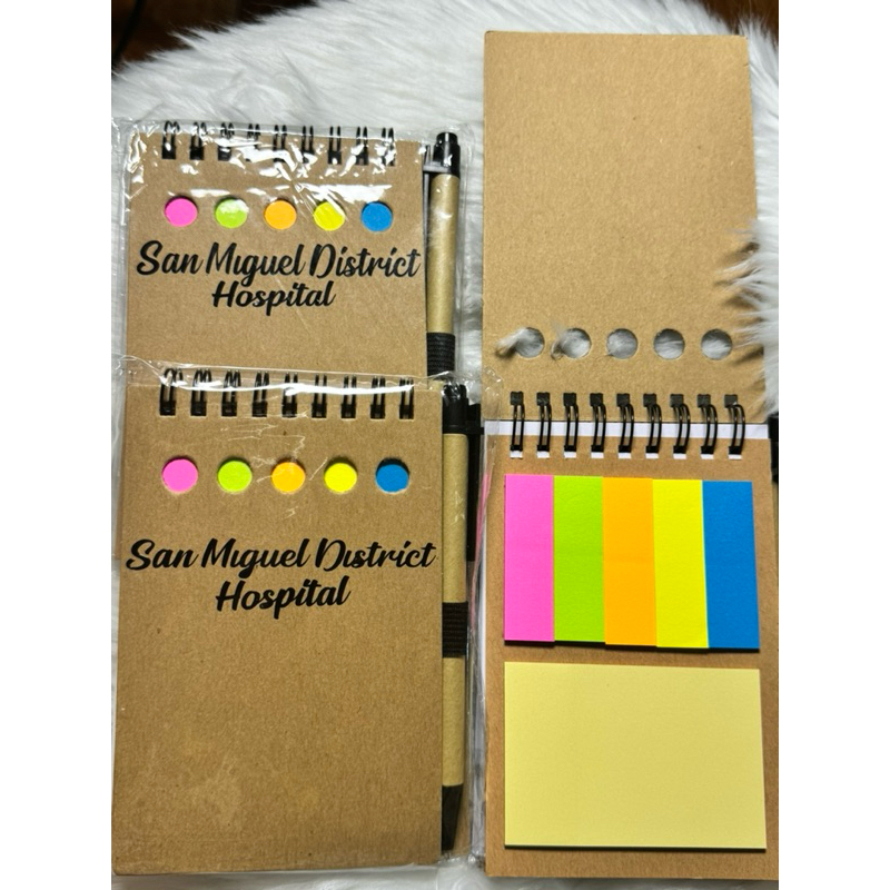 Personalized A6 Mini Notebook with sticky note and pen Souvenir Gift ...