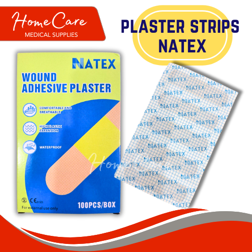 NATEX Plaster strips, wound adhesive plaster 100's | Shopee Philippines