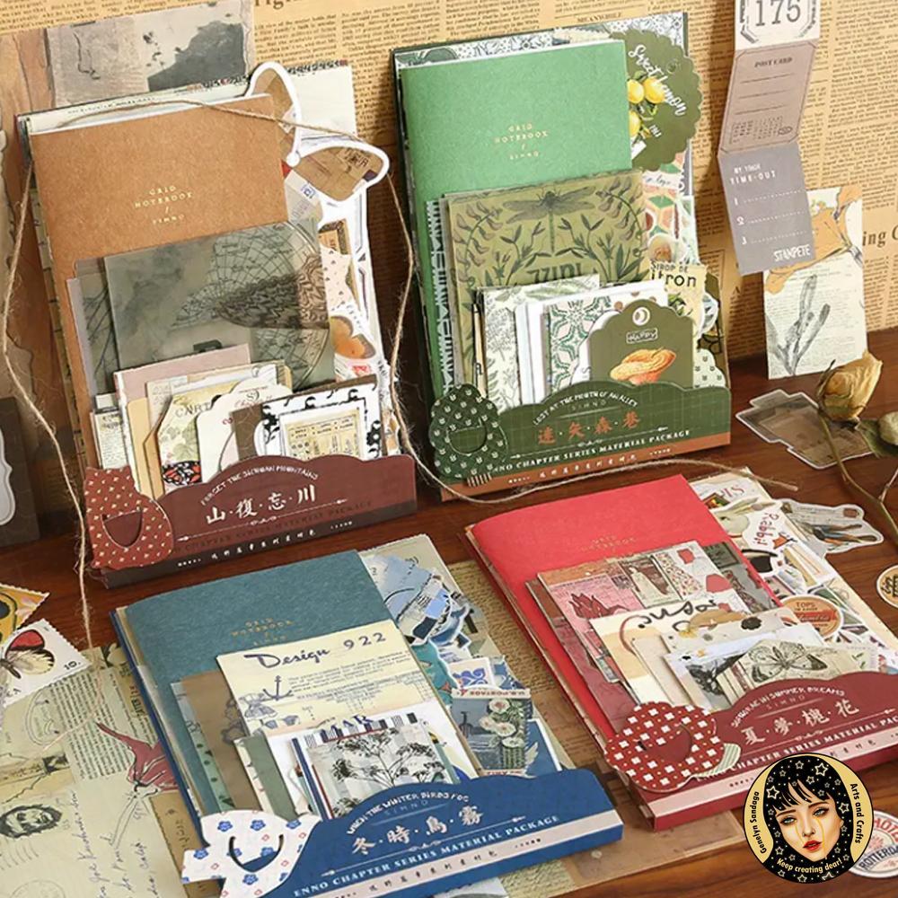 Vintage Scrapbooking Supplies Aesthetic Journaling Kit Large Collection ...