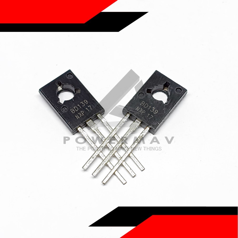 2pcs bd139 npn transistor TO 225 1.5A. 80V 1.5A loads like motors high ...