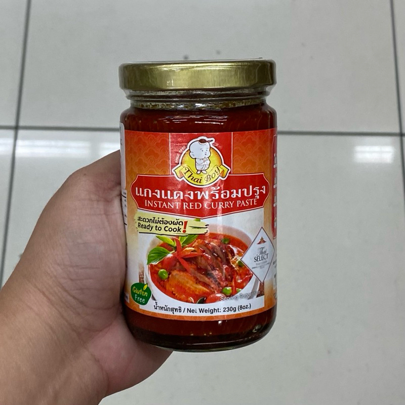 THAI BOY INSTANT RED CURRY PASTE GLUTEN FREE 230g | Shopee Philippines