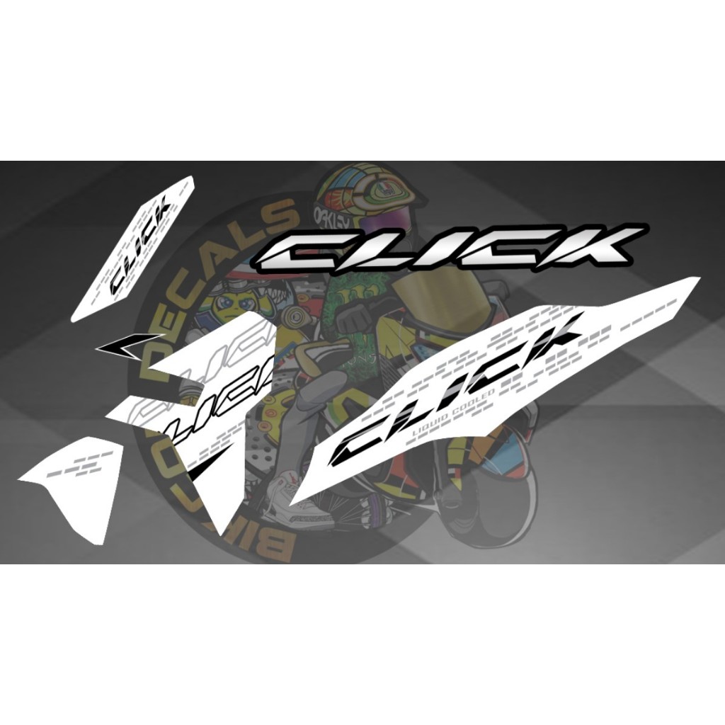 HONDA CLICK V3 STRIP DECALS 449 BIKCOL DECALS | Shopee Philippines