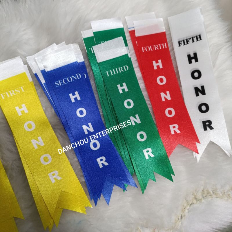 CUSTOMIZED 100PCS RIBBON for GRADUATION / ACADEMIC / AWARDS | Shopee ...