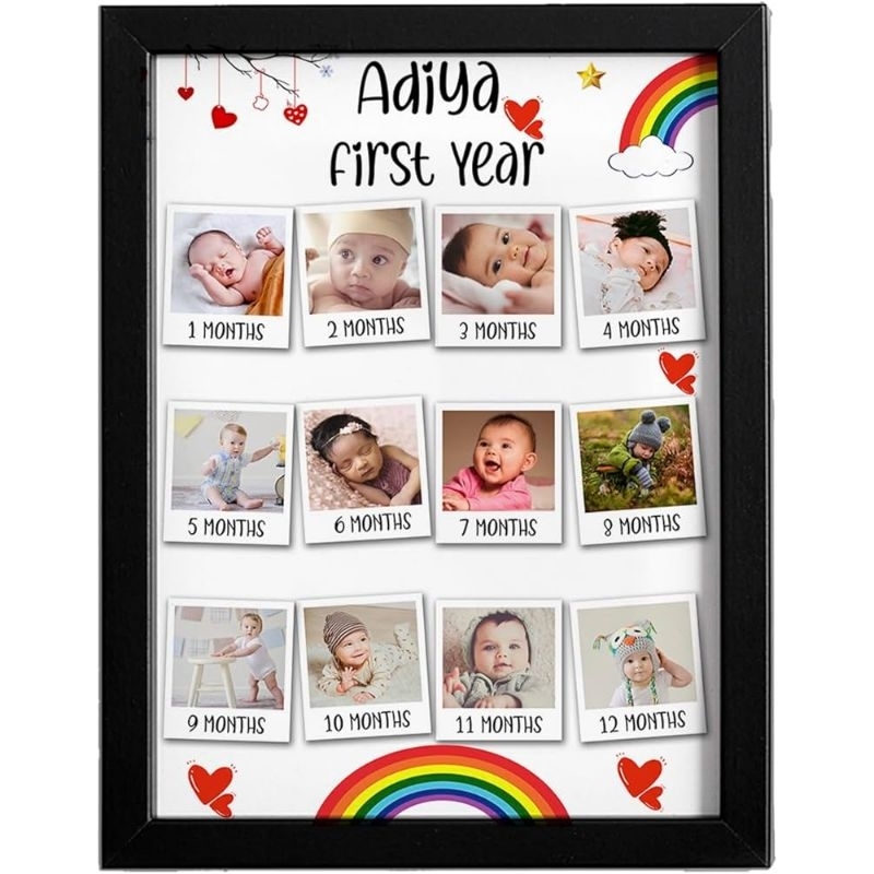 1-12 months stage photo printed (1pc) frame not included A4 size ...