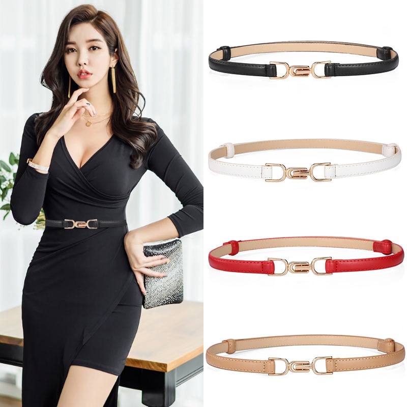 PU Elastic Skinny Belt for Women Adjustable Fashion Accessory main image 1