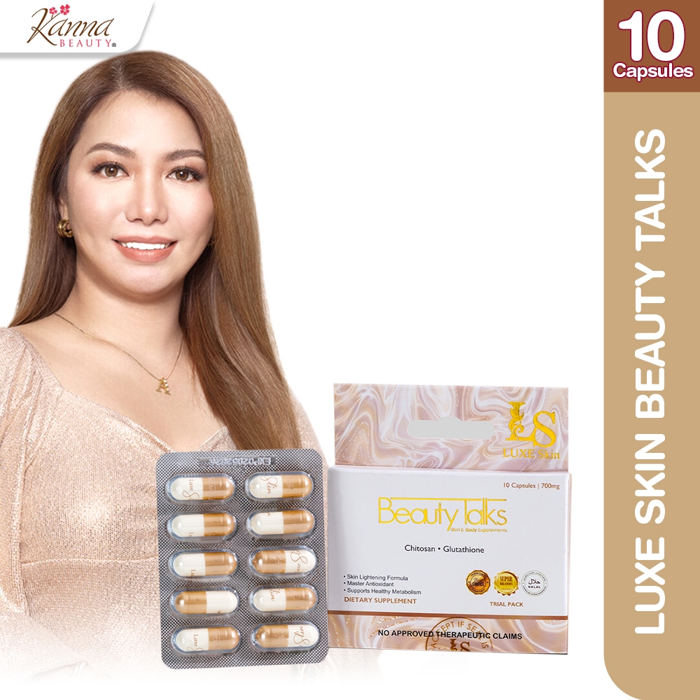 oziva bioactive glutathione Luxe Slim Luxeslim Beauty Talks 60 Capsules Whitening Glutathione Collagen  Chitosan Anna Magkawas