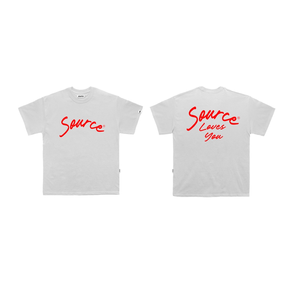 SOURCE | SOURCE LOVES YOU HEAVYWEIGHT TEE Premium Cotton Streetwear ...