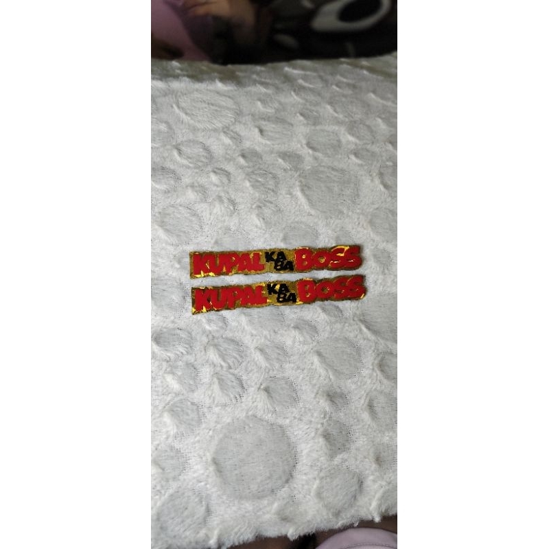 EMBLEM ( kupal Kaba boss) universal | Shopee Philippines