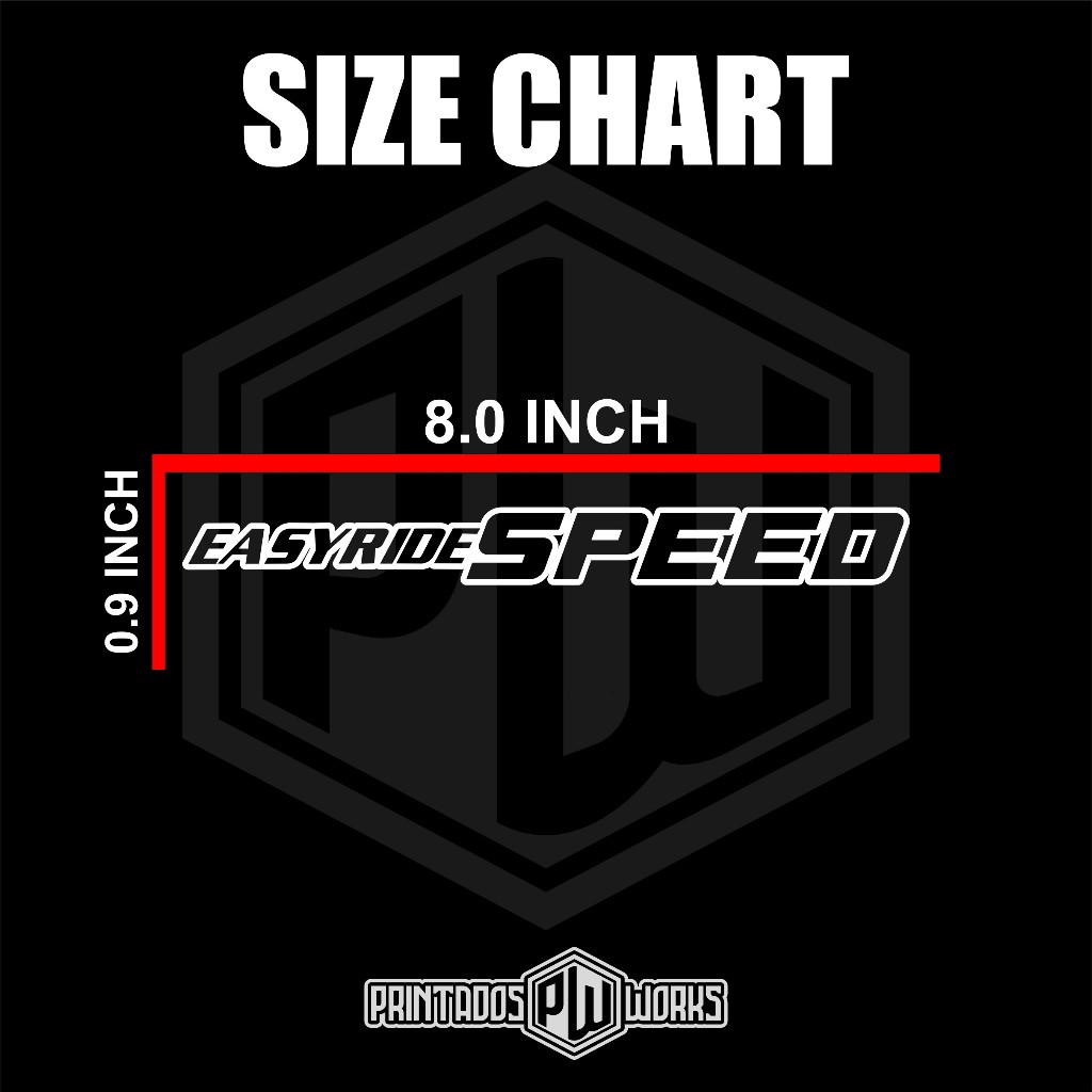 ORIGINAL EASYRIDE SPEED decal sticker cutout for car , motorcycle and ...