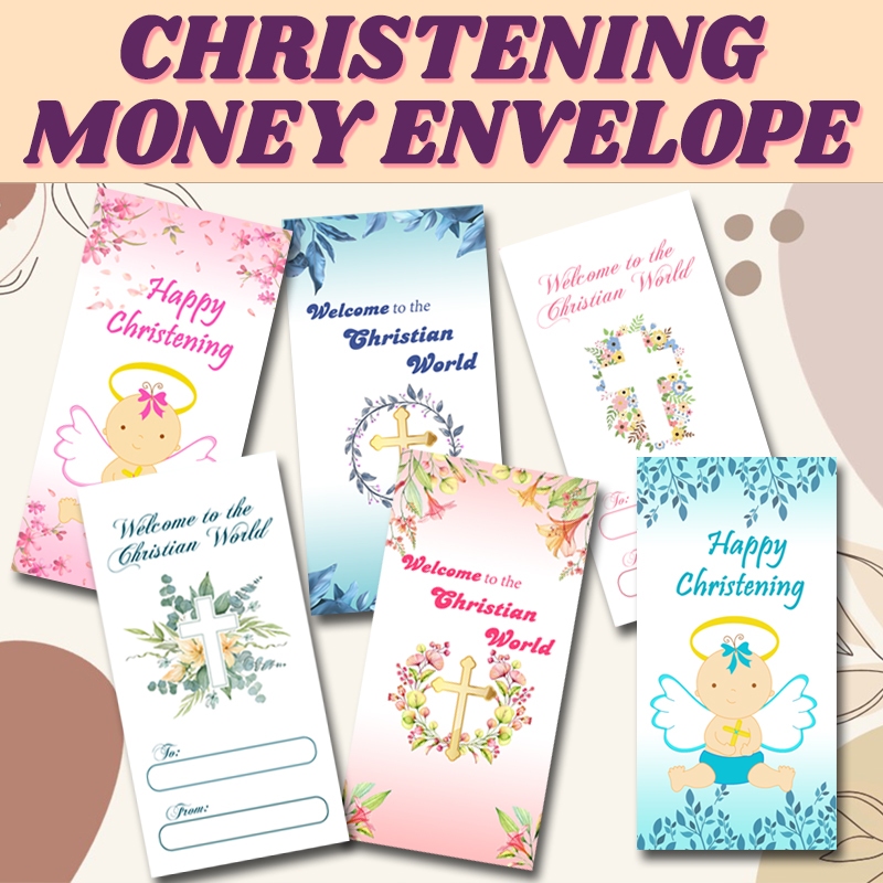 Money Envelope-Christening-Baptismal-Welcome to the Christian World ...