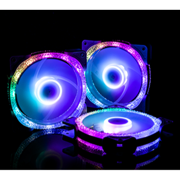 1STPLAYER DIAMOND M1-D ARGB GAMING 120MM FANS W/ HUB+REMOTE KIT (3*FANS ...