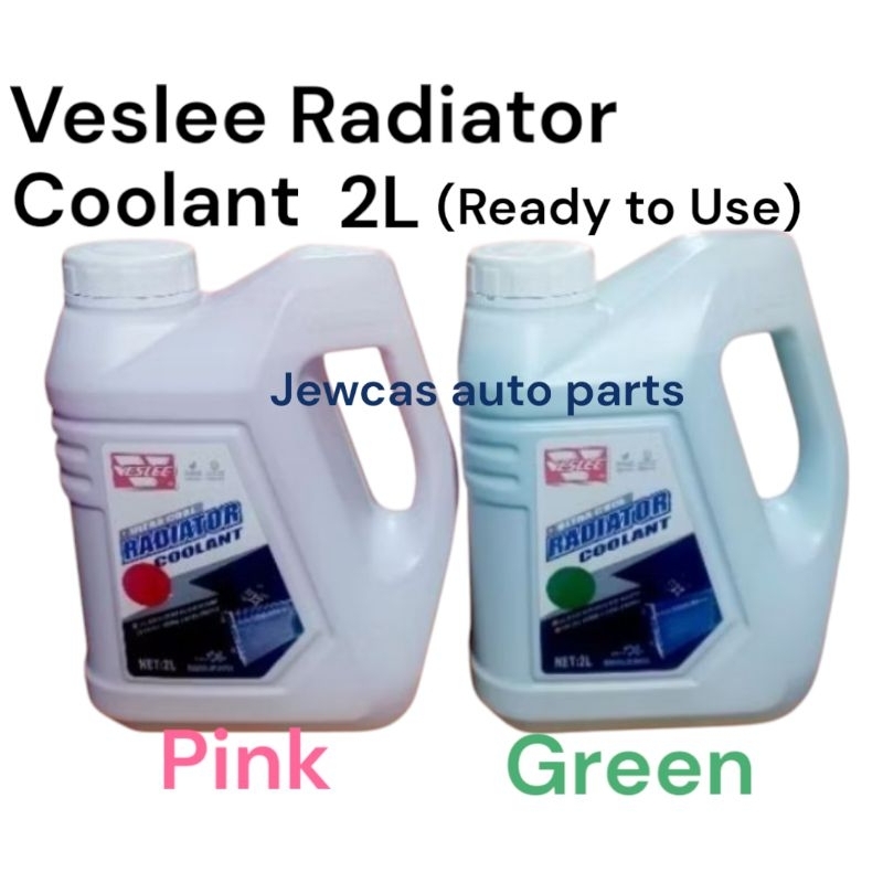 VESLEE RADIATOR COOLANT 2 Liters AVAILABLE COLOR PINK & GREEN (READY TO ...