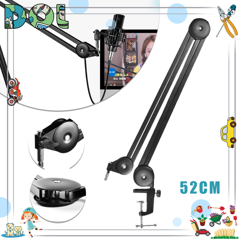 Metal Articulating Arm with Built-in Spring Foldable Microphone Stand ...