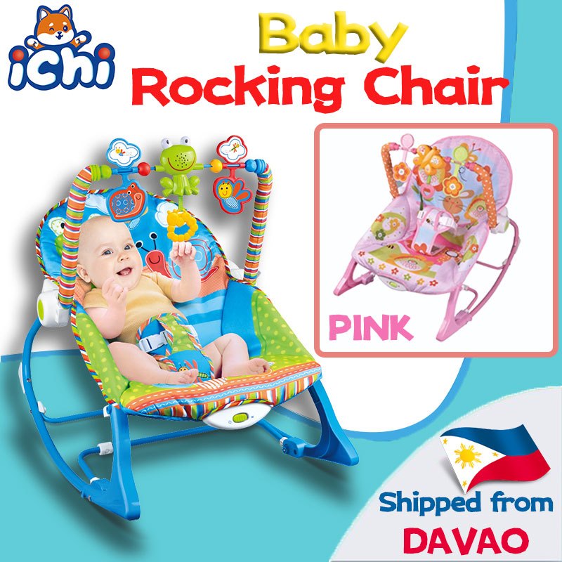 ICHI Baby Rocking Chair with Music Comfortable Toddler Chair | Shopee ...