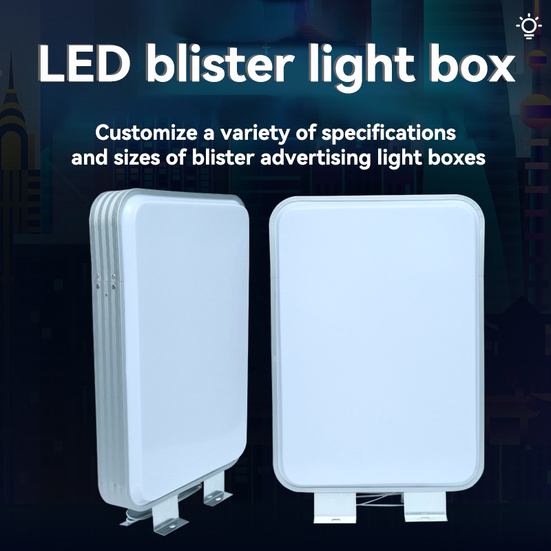 LED acrylic square lightbox double-sided illuminated billboard ...