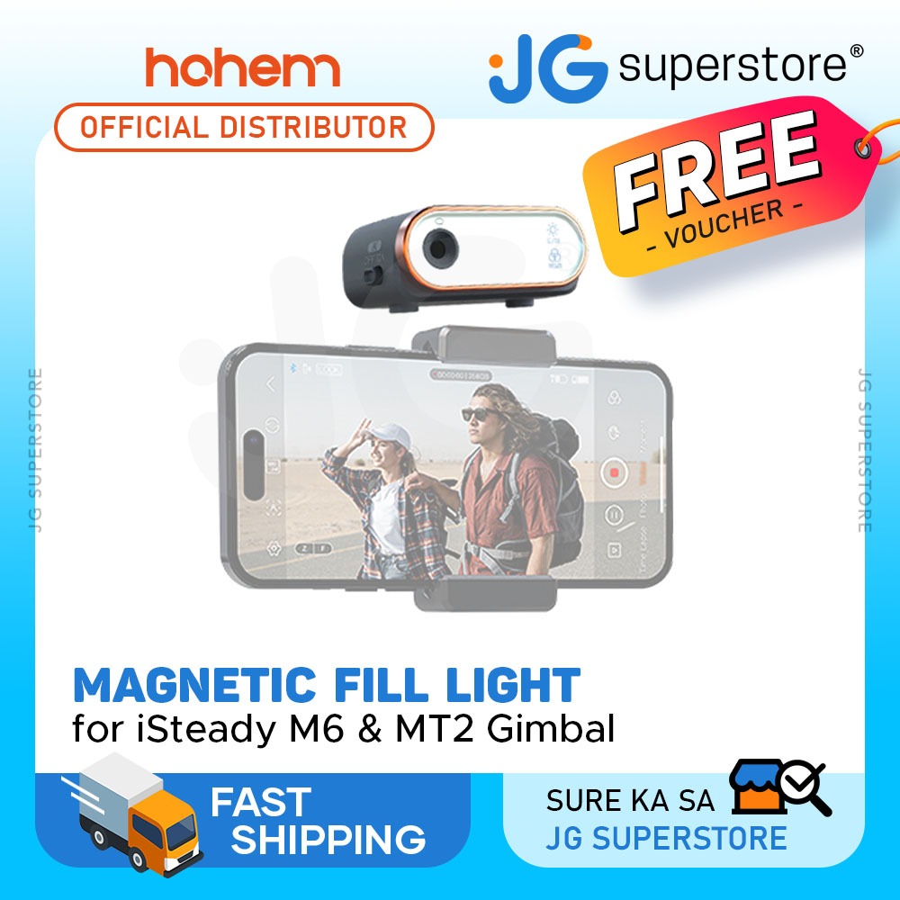 Hohem MTK L02 Magnetic Fill Light CCT RGB W AI Vision Sensor For 