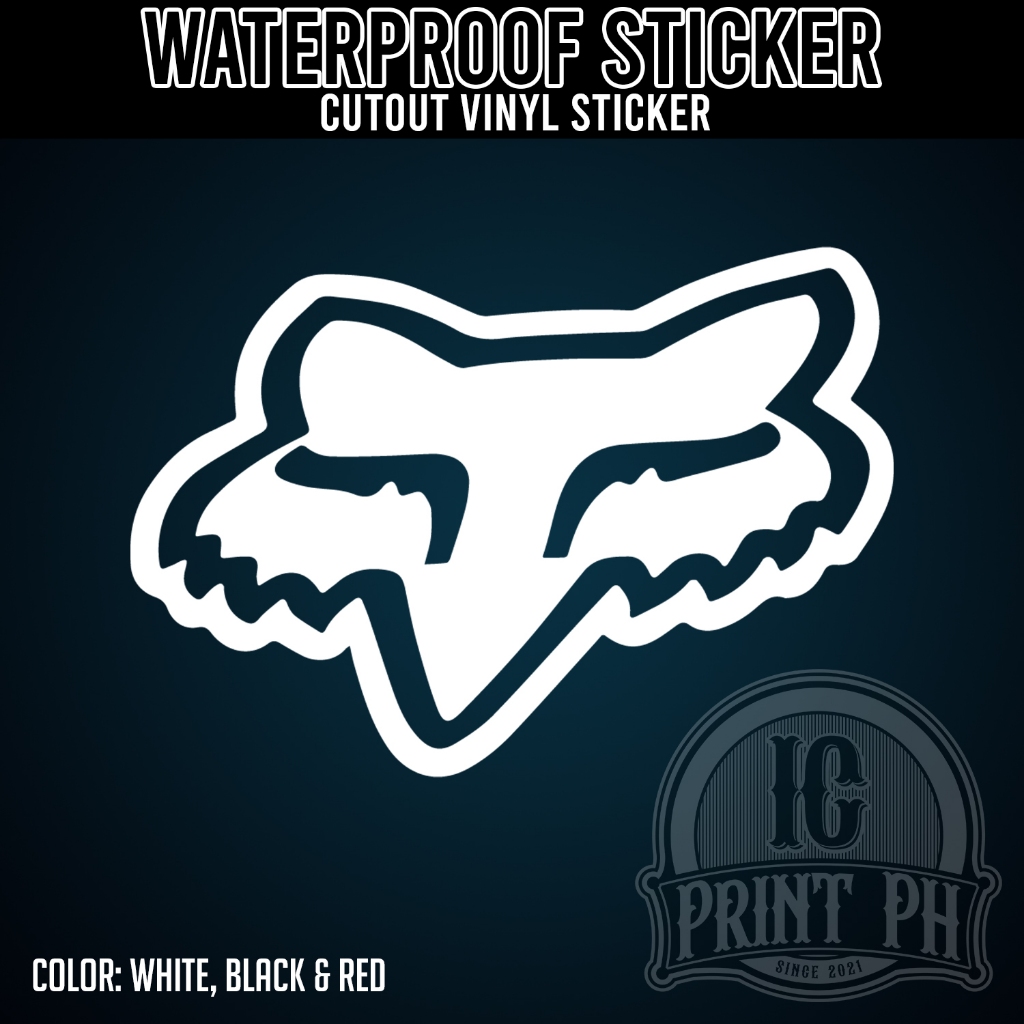 FOX RACING Logo Cutout Vinyl Sticker / Decal, Waterproof | Shopee ...