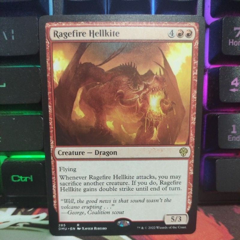 MTG Ragefire hellkite dmu | Shopee Philippines