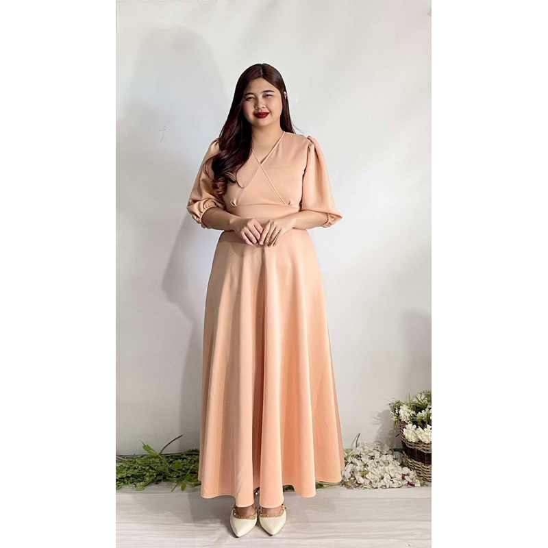 Fab Maxi Long Dress with Pockets and Tie (S-2XL) | Shopee Philippines
