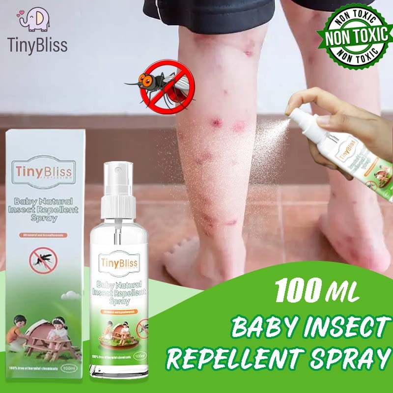 Tiny Bliss baby insect repellent spray 100ml natural Safety and Gentle ...