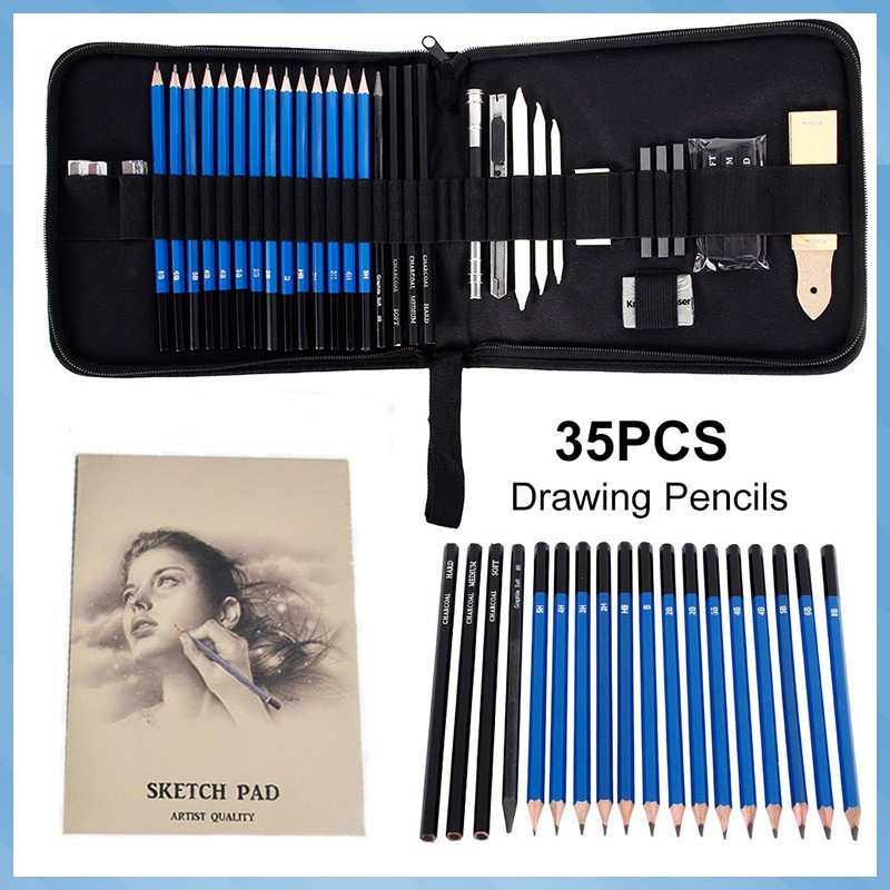 Derkonig Drawing Pencils And Sketch Art Set For Kids, Teens