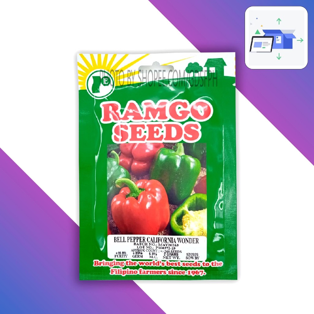 Ramgo RPD Bell Pepper - California Wonder Seeds 4g gdS41207 | Shopee ...