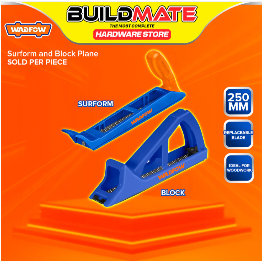 BUILDMATE Wadfow Wood Block Plane 250MM Hand Planer Block Carpenter ...
