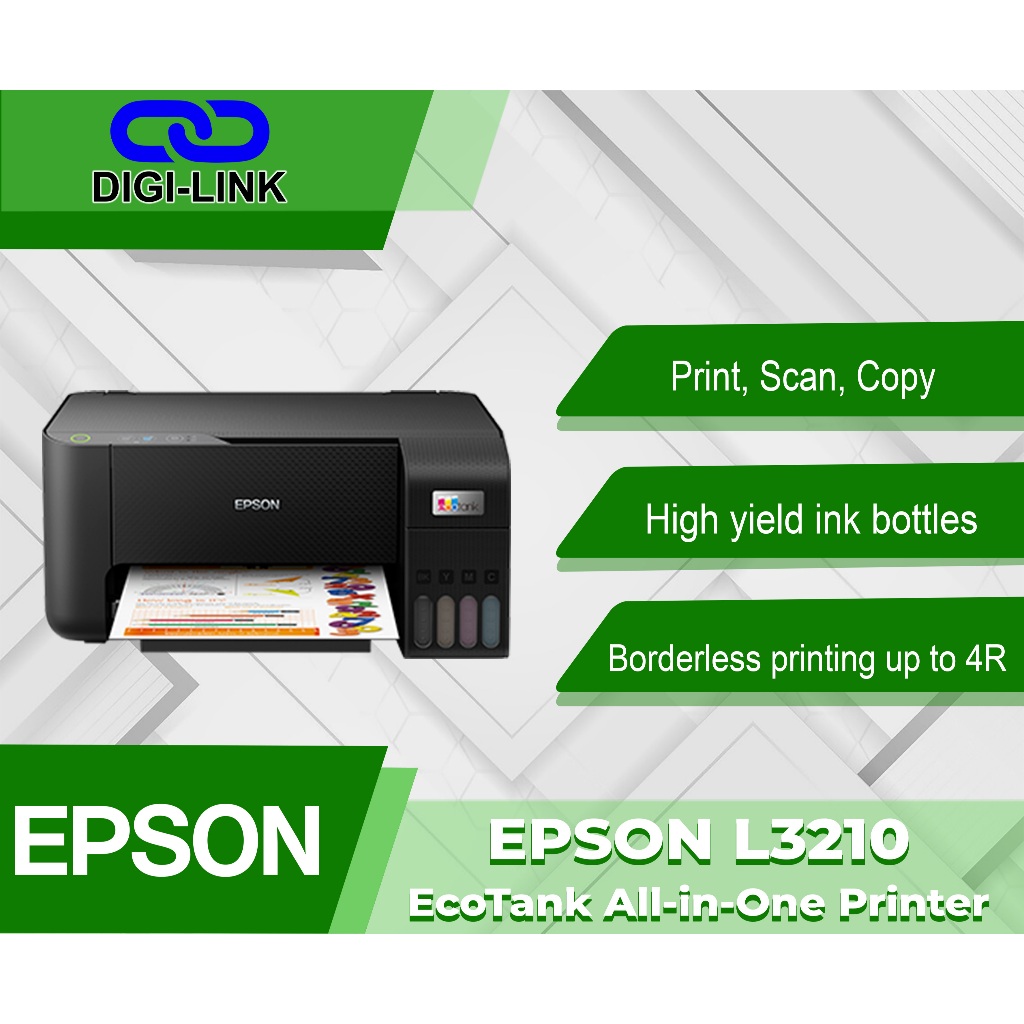 Epson EcoTank L3210 A4 All-in-One Ink Tank Printer | Shopee Philippines
