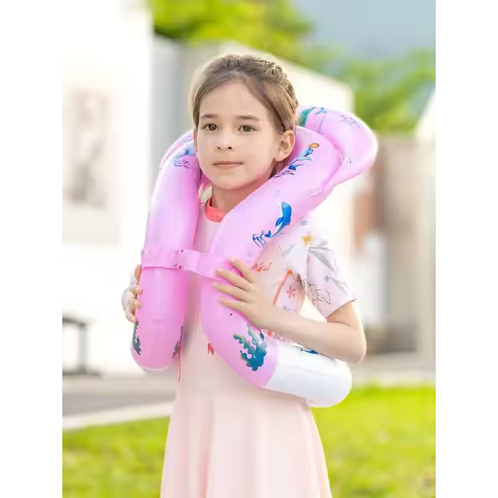 Inflatable Fast Inflatable Safety Buckle Swim Vest Double Airbags ...