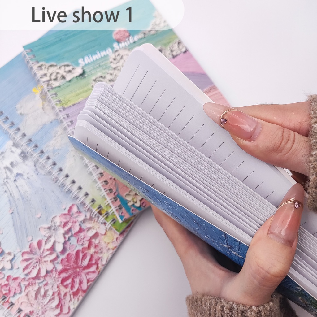 A5 Oil Painting Notebook Aesthetic Double Coil Ring Notebook ...