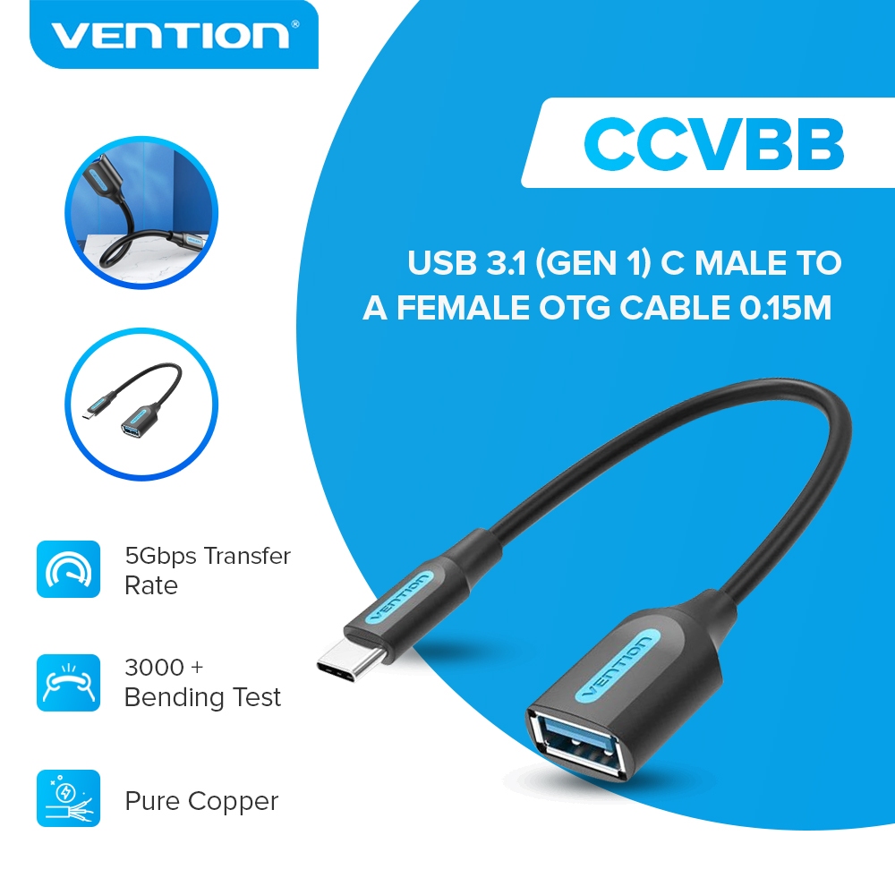 Vention CCVBB USB Type C OTG Cable USB 3.1 Gen 1 C Male To Usb 3.0 A ...