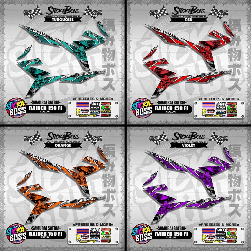 STICKER DECALS for RAIDER 150 FI (RFISASA) By STICKABOSS (SOFIE ...