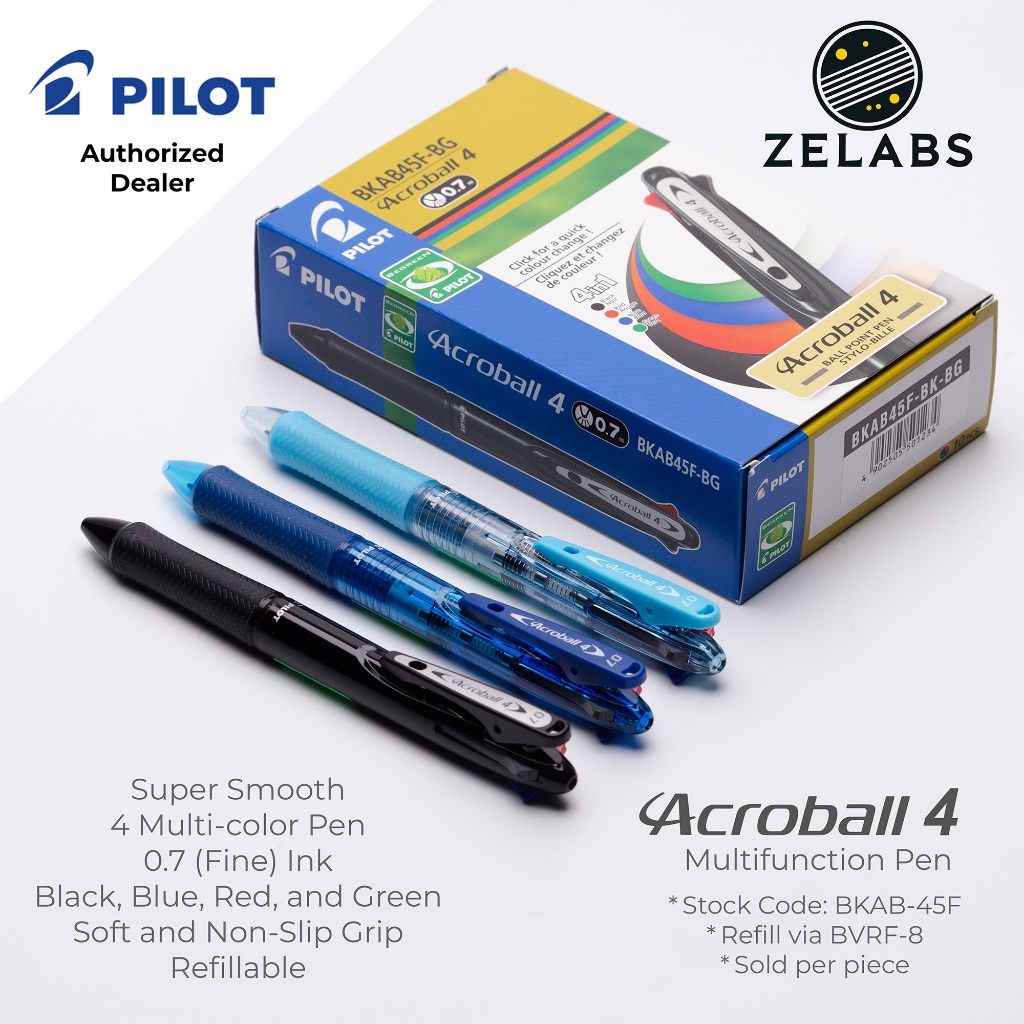 Pilot Acroball 4 Fine Multifunction Ballpoint Pen / Multi-Pen - BKAB ...