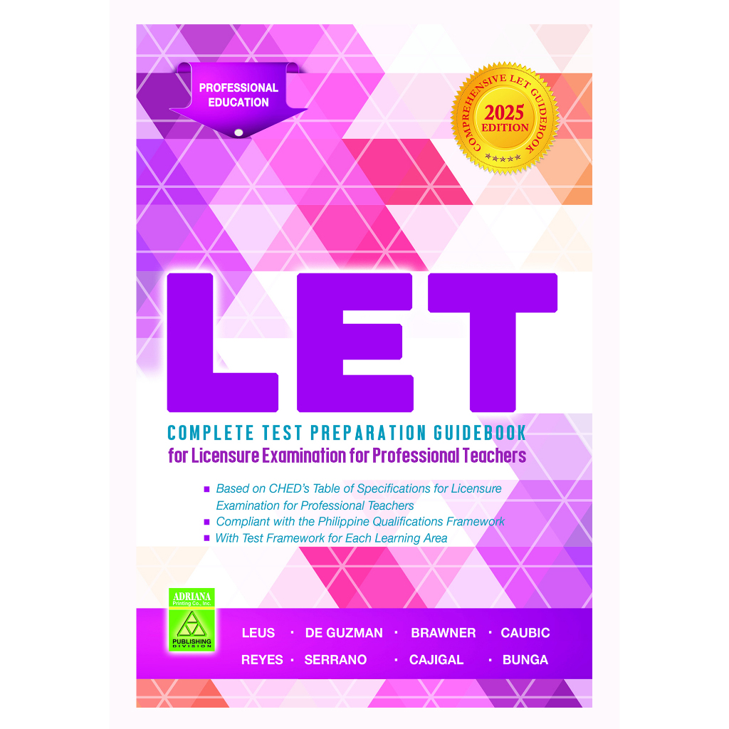 LET REVIEWER PROF ED c2025: Complete Test Preparation Guidebook for ...
