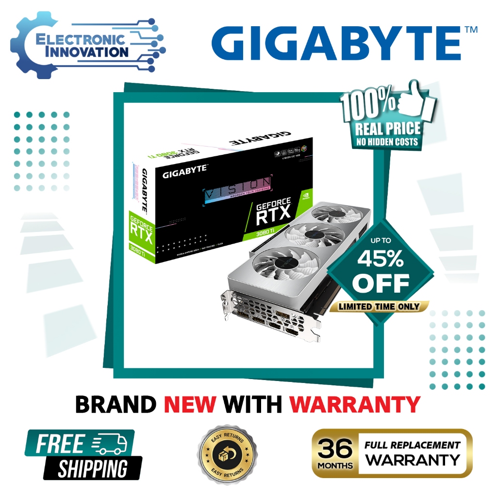 GIGABYTE GeForce RTX 3080 Ti VISION OC 12GB GDDR6X | Shopee Philippines