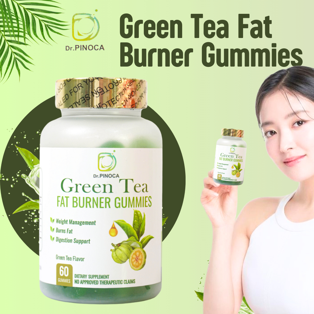 Dr Pinoca Green Tea Fat Burner Gummies Loss Weight Slimming Detox Body ...