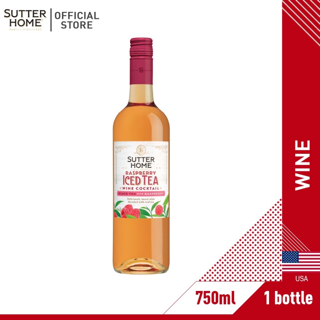 Sutter Home Raspberry Iced Tea Wine Cocktail 750ml | Shopee Philippines