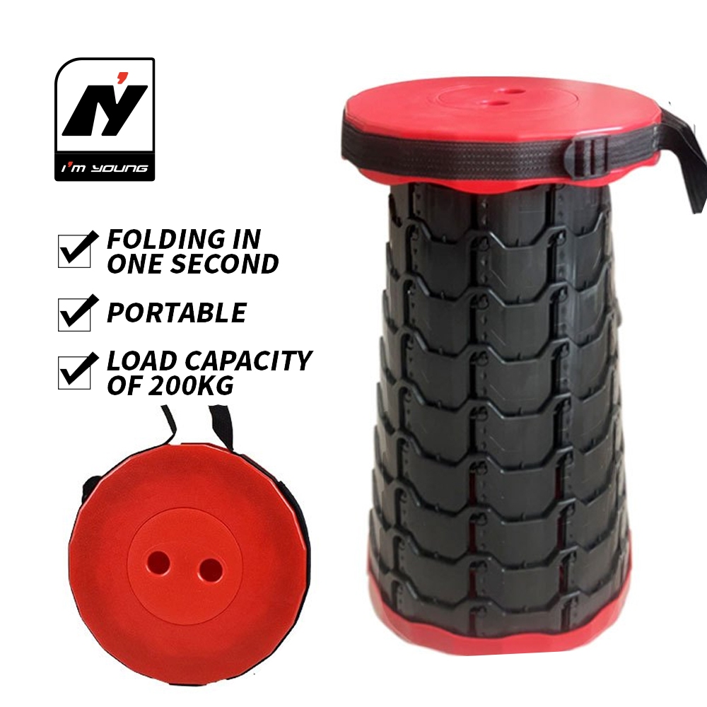 Telescopic Stool Adjustable Retractable Household Stool Camping Chair ...