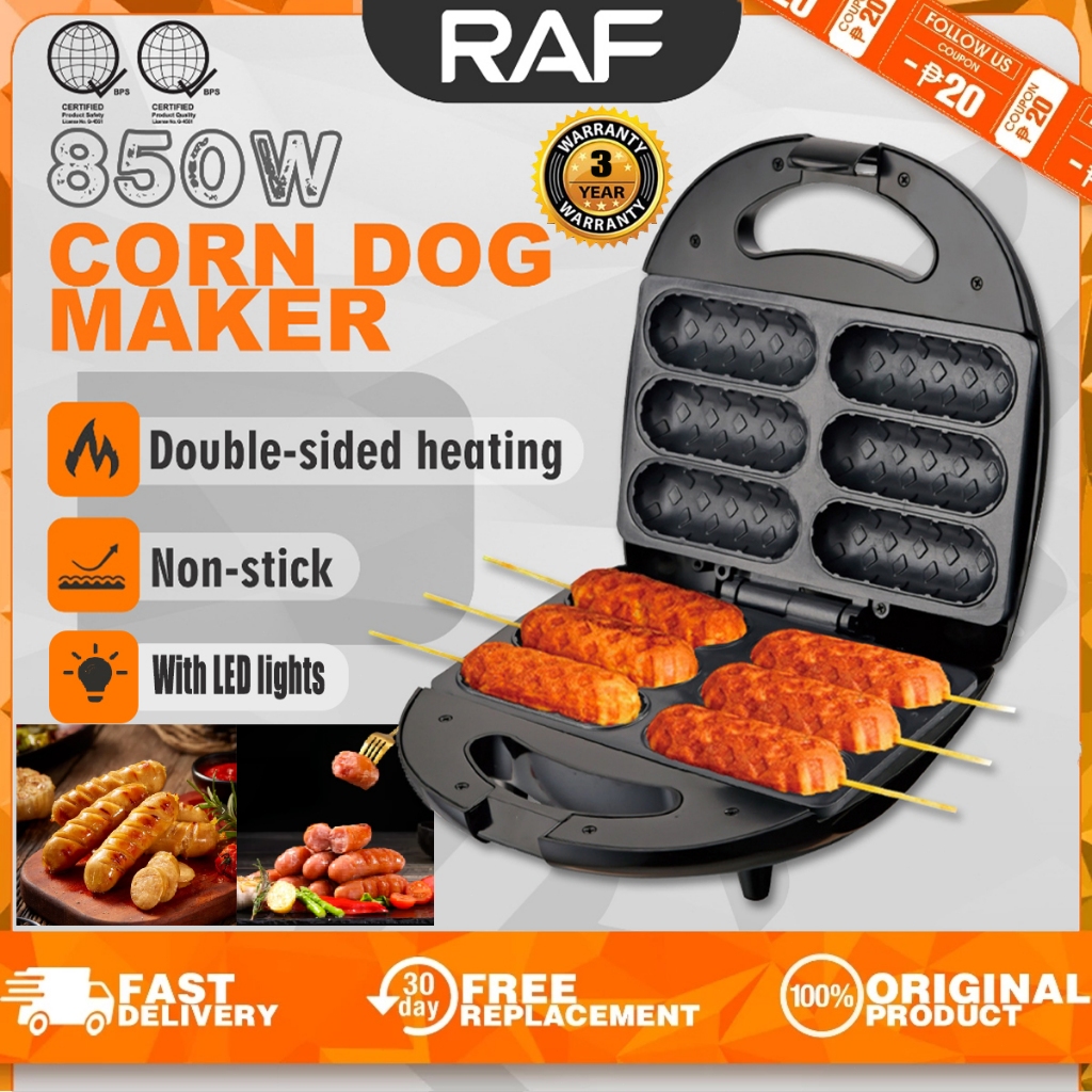 RAF Mini Hot Dog Maker Household Portable Electric Waffle Hotdog