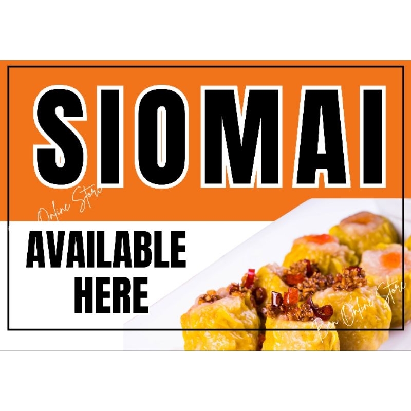 SIOMAI SIGNAGE, STORE SIGNAGE, STORE SIGN LAMINATED/ PVC A4, WATERPROOF ...