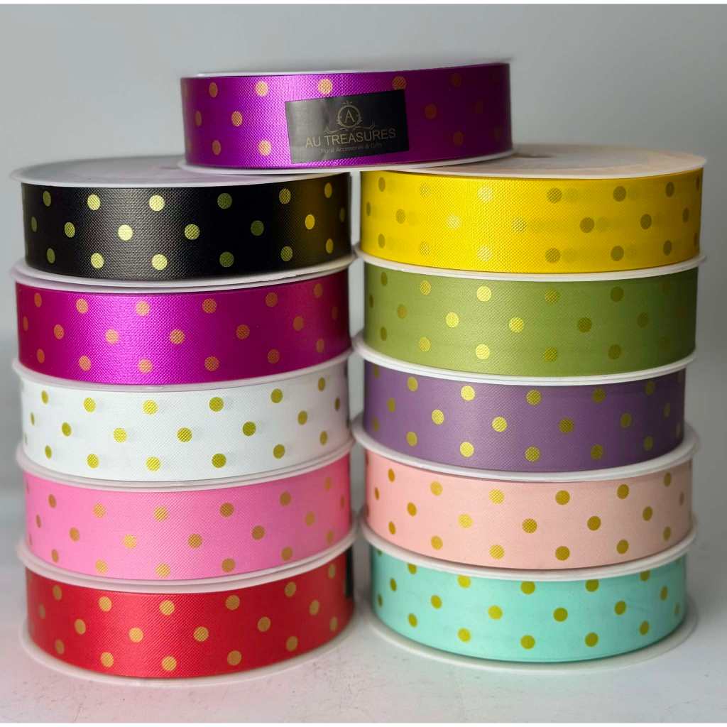 Polka Dots Design Korean Ribbon | Shopee Philippines