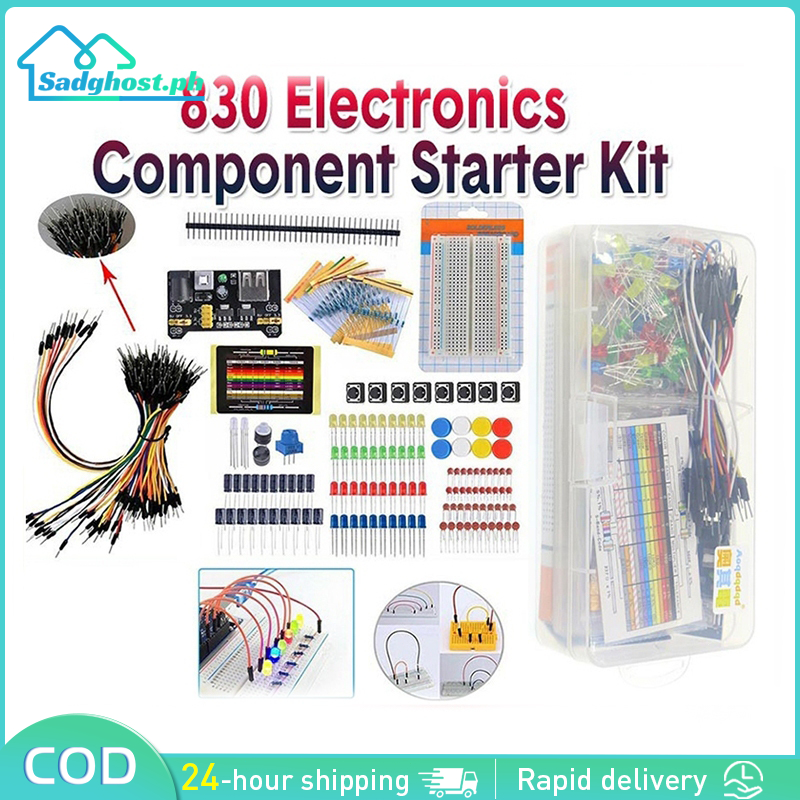 830 Breadboard Set Tie-points Breadboard Set Electronic Component Basic ...