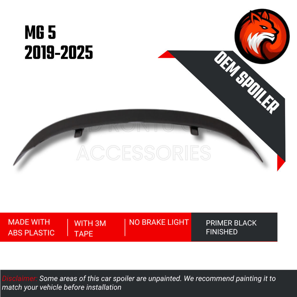 MG 5 / MG GT Spoiler, car accessories, spoiler for mg 5, mg5 ...
