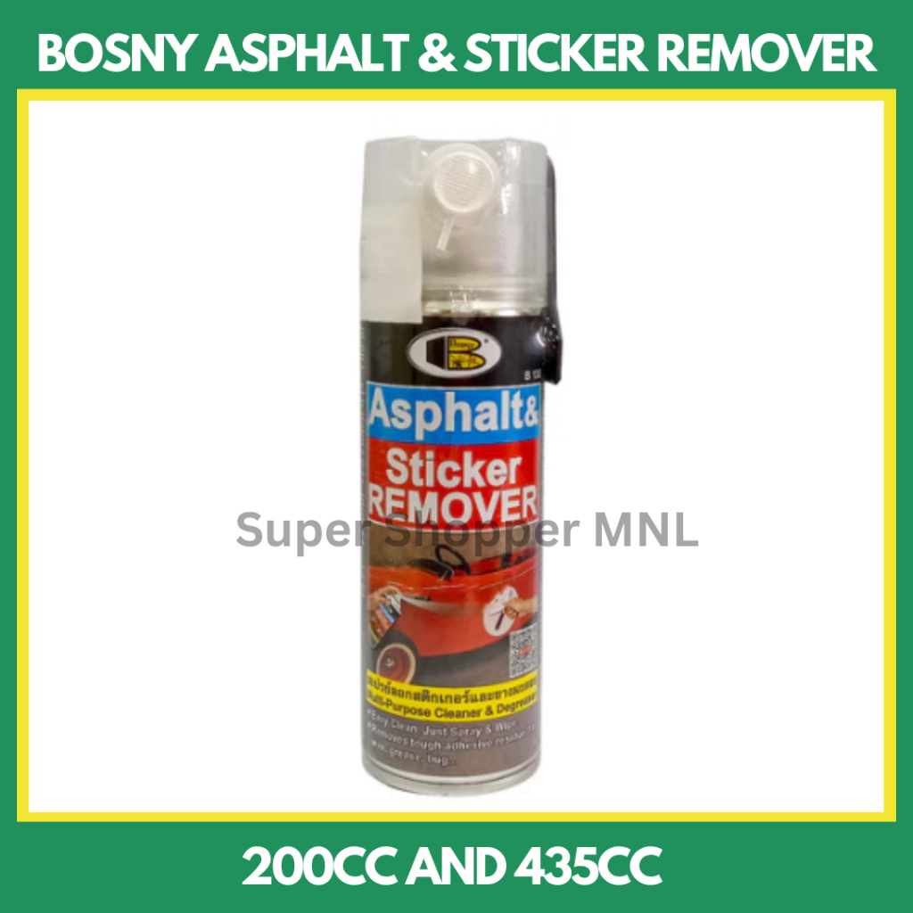 Bosny Asphalt and Sticker Removes 200cc and 435cc | Shopee Philippines