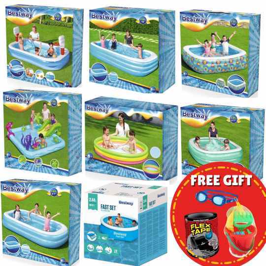 Summer Bestway Inflatable Pool for Kids/Family Set | Shopee Philippines