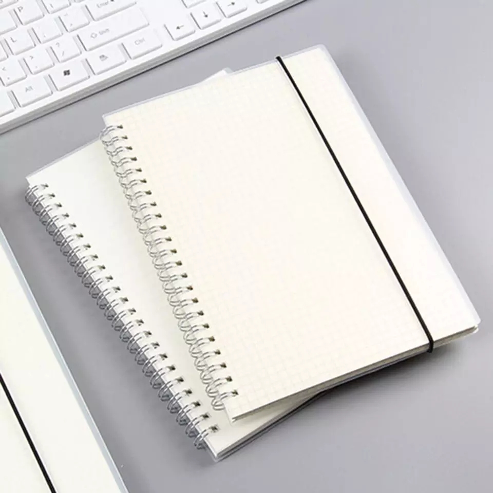 Notepad Lattice Grid Planner Organizer Stationery A5 Spiral Notebook ...
